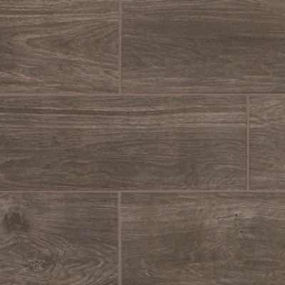 Photo 2 of DALTILE WILLOW BEND SMOKY BROWN WOOD FINISH SNAP IN CLICK MATTE CERAMIC TILE 6” X 24” (10SQFT PER CASE/66CASES APPROX 660SQFT TOTAL) READ NOTES