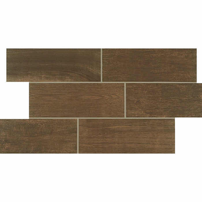 Photo 1 of DALTILE EMBLEM BROWN WOOD FINISH MATTE CERAMIC TILE 7” X 20” (11.59SQFT PER CASE/64CASES APPROX 741.76SQFT TOTAL) READ NOTES