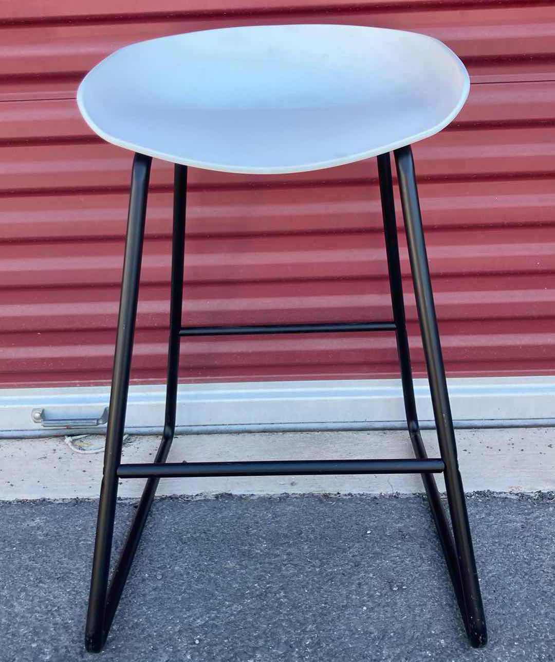 Photo 1 of COASTER FURNITURE WHITE COUNTER HEIGHT STOOL 17” X 22” H27.5”