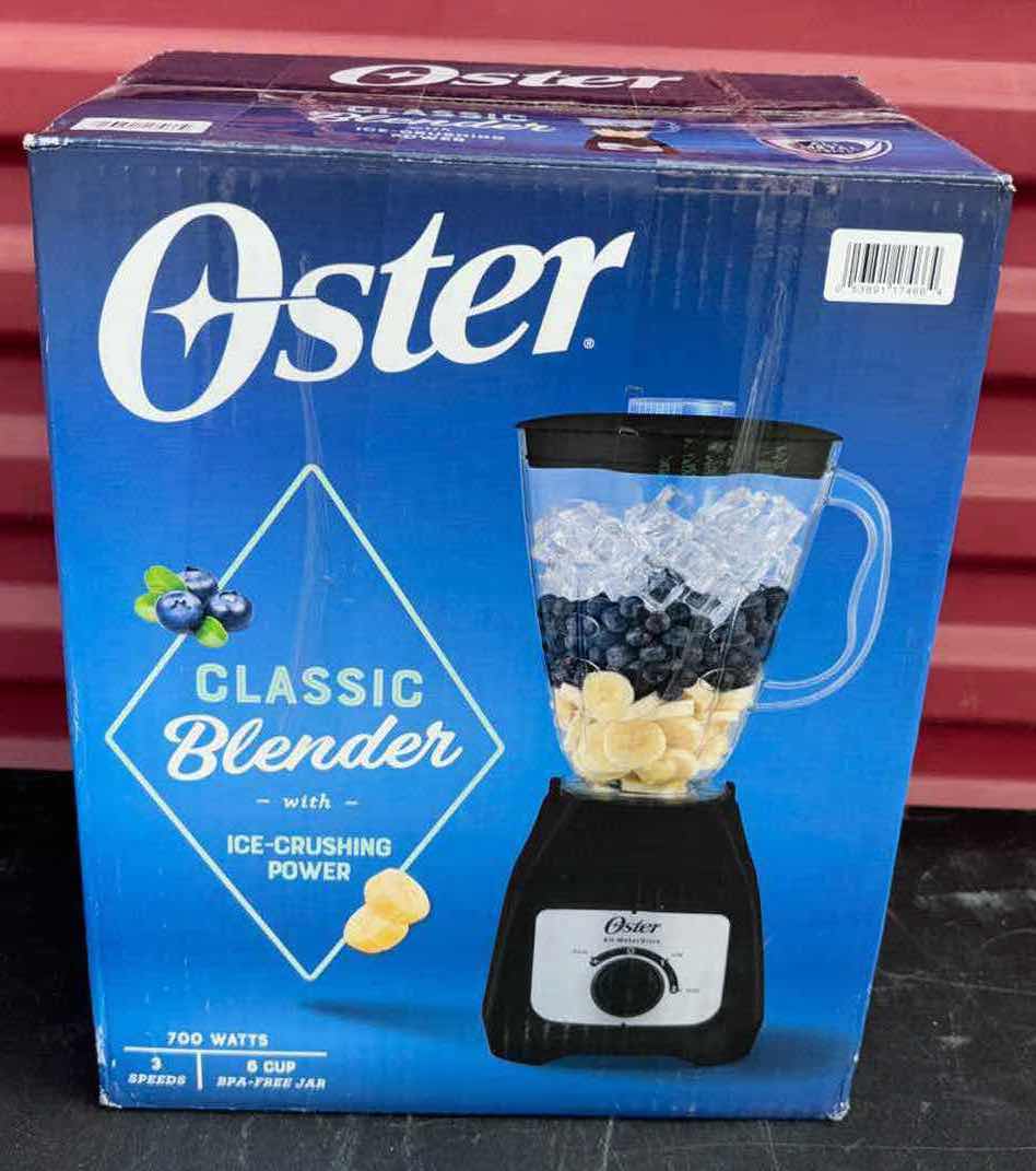 Photo 1 of NEW OSTER CLASSIC BLENDER W ICE CRUSHING POWER (700 WATTS, 3 SPEEDS, 6-CUP)