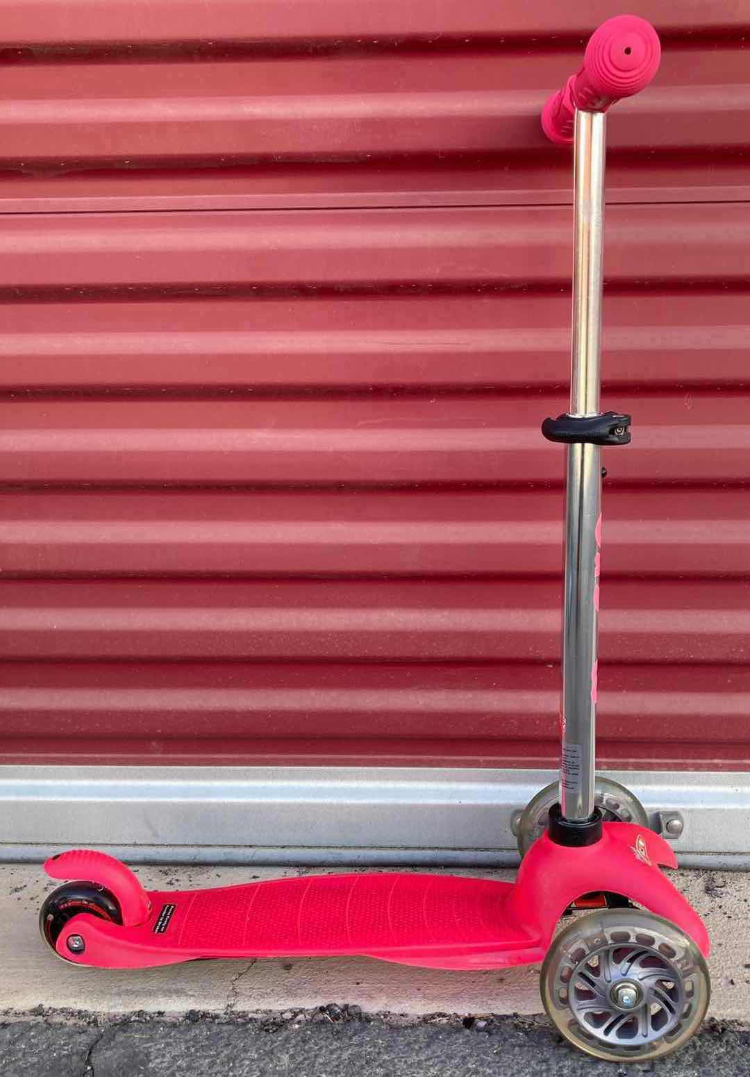 Photo 3 of MINI MICRO PINK GIRL KICKBOARD 3-WHEEL SCOOTER W HELMET (AGES 2-5)