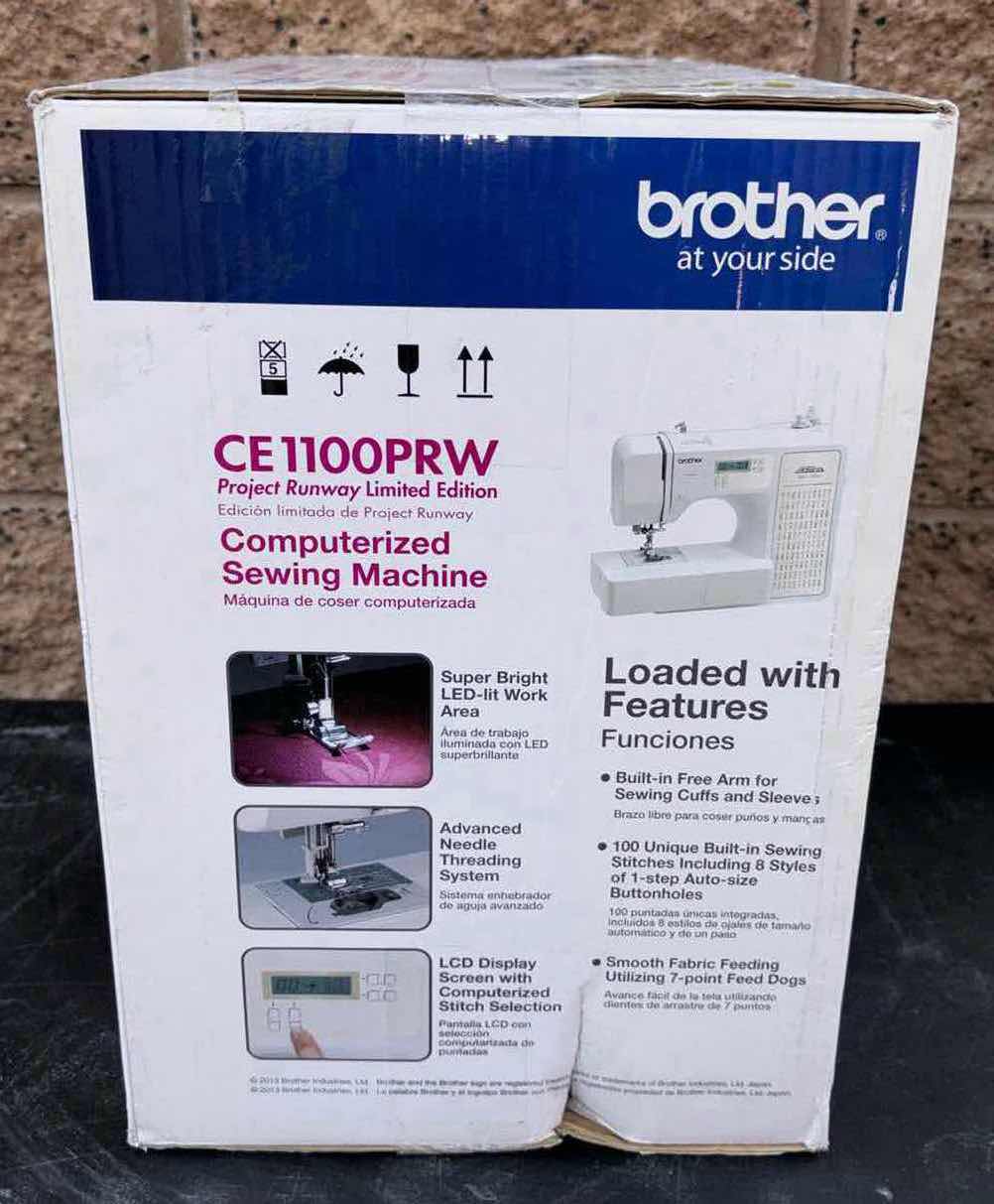 Photo 2 of NEW BROTHER COMPUTERIZED SEWING MACHINE (CE1100PRW)