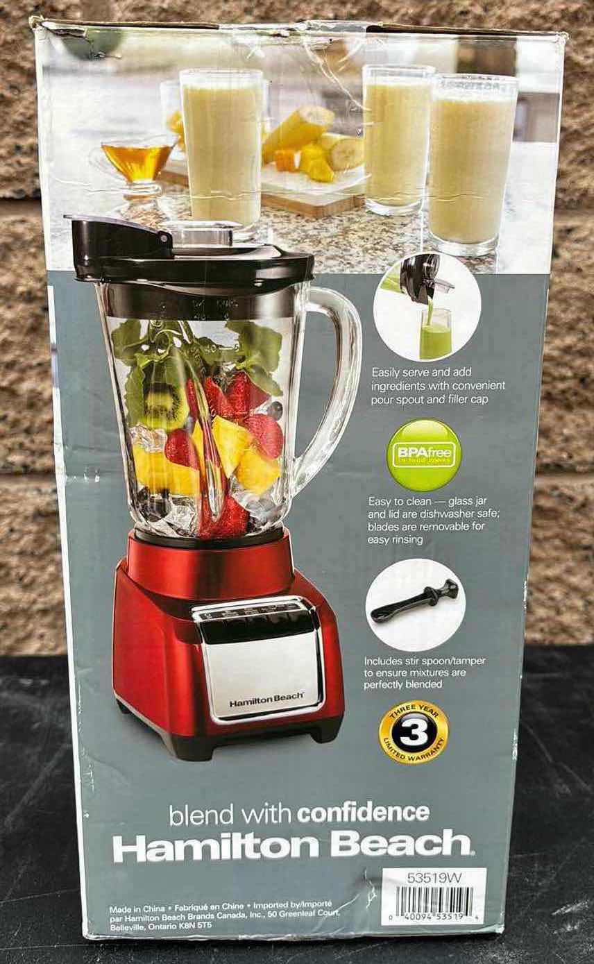 Photo 2 of NEW HAMILTON BEACH WAVE ACTION BLENDER (700 WATTS, 6 CUP CAPACITY, #53519W)