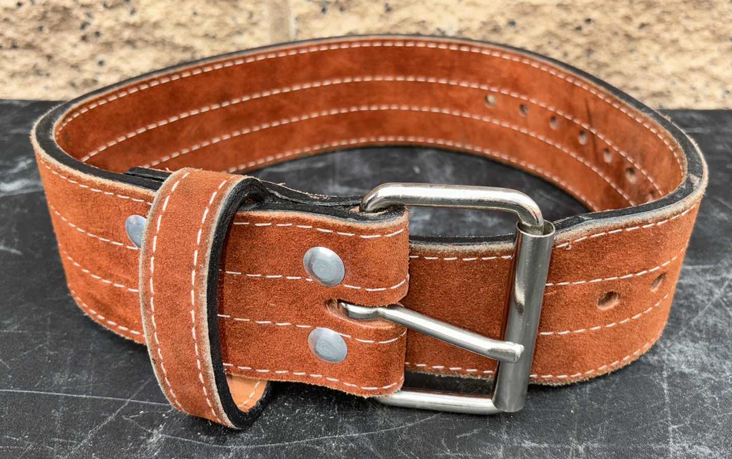 Photo 3 of 10mm PRONG 25” SUPPORT BELT  (COLOR: RUST)