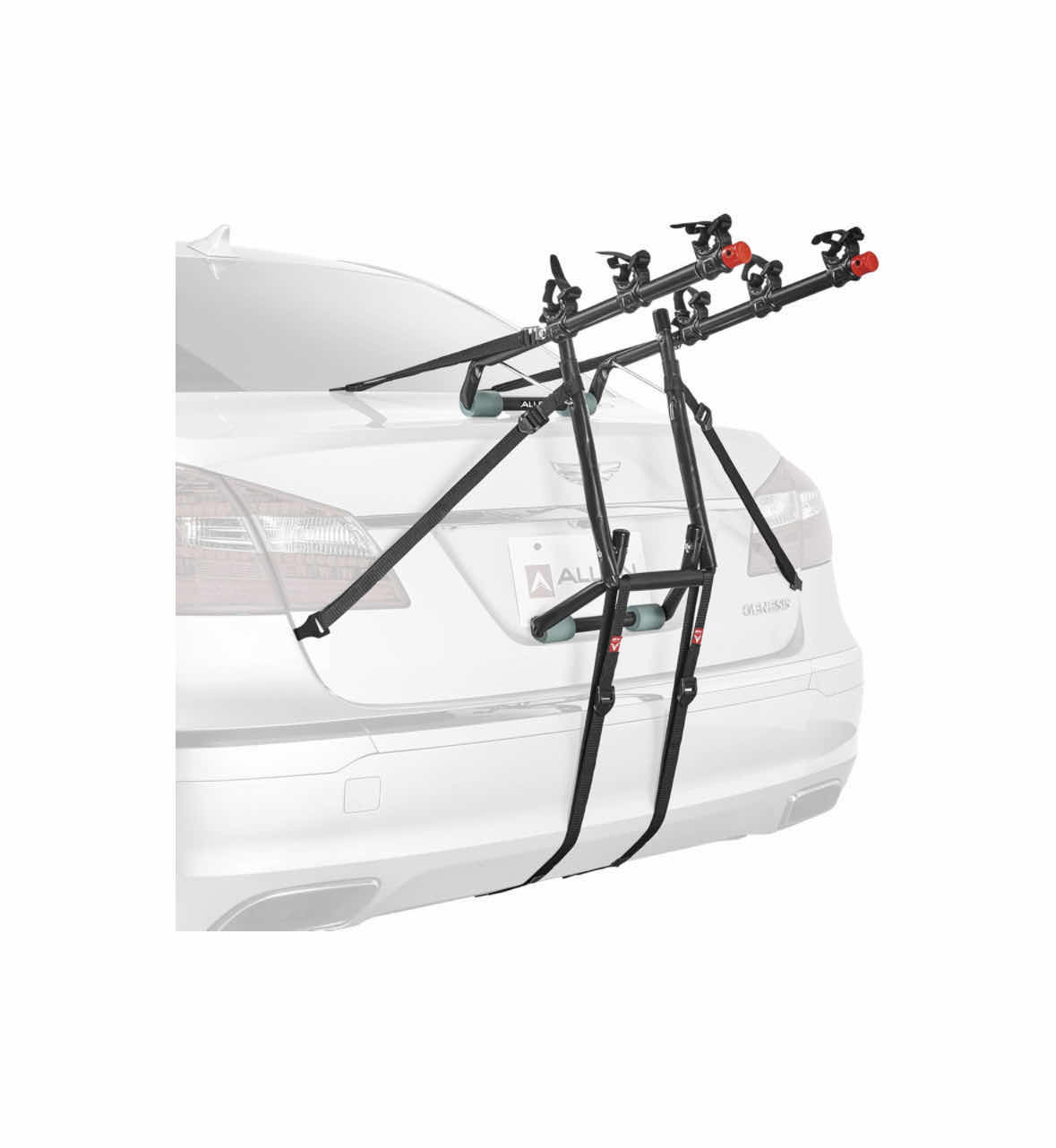 Photo 3 of ALLEN SPORTS DELUXE TRUNK MOUNT 3-BIKE CARRIER (BLACK/RED, #103DN-R)