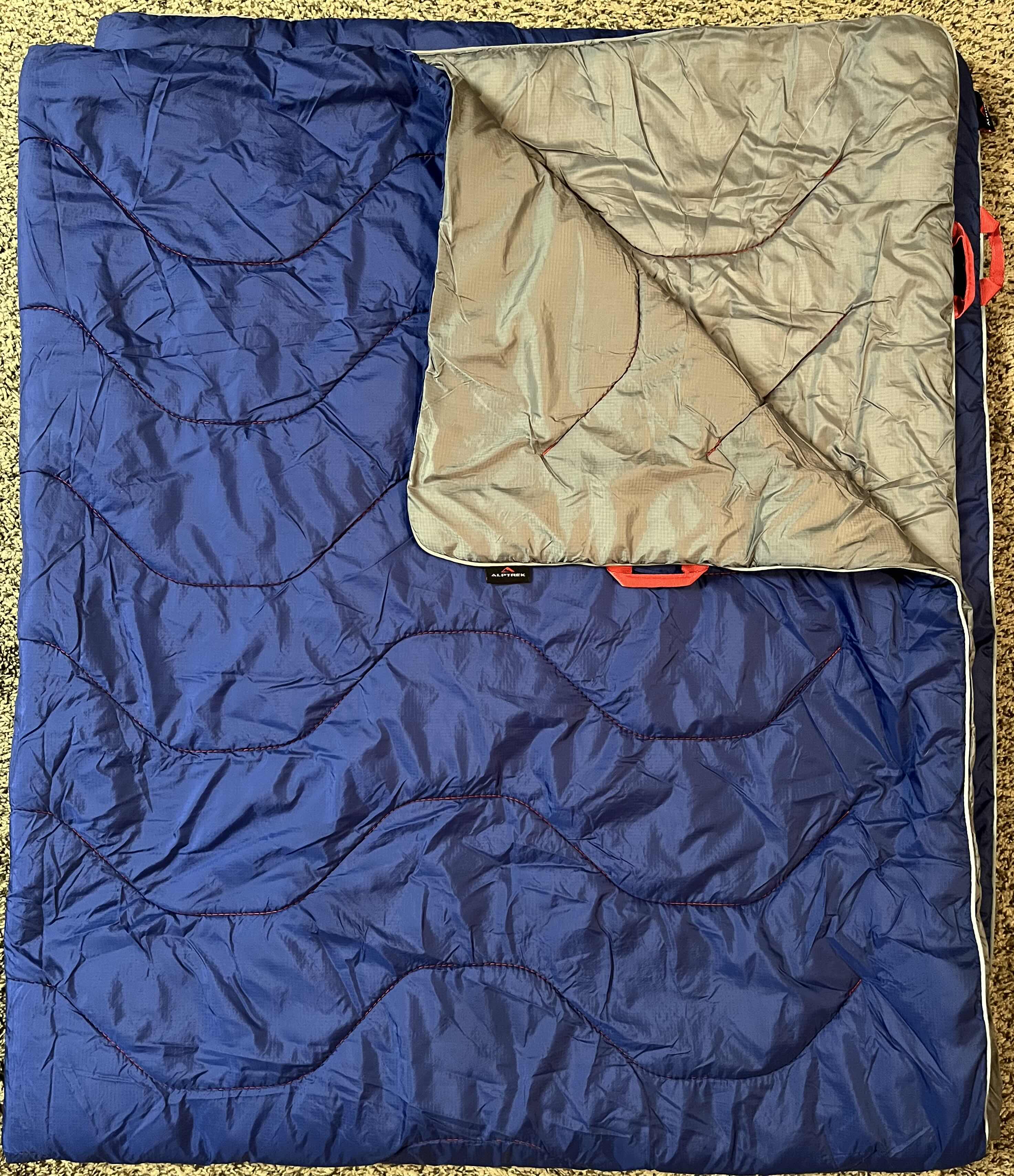 Photo 1 of ALPTREK BLUE WATER RESISTANT CAMPING BLANKET 56” X 68”