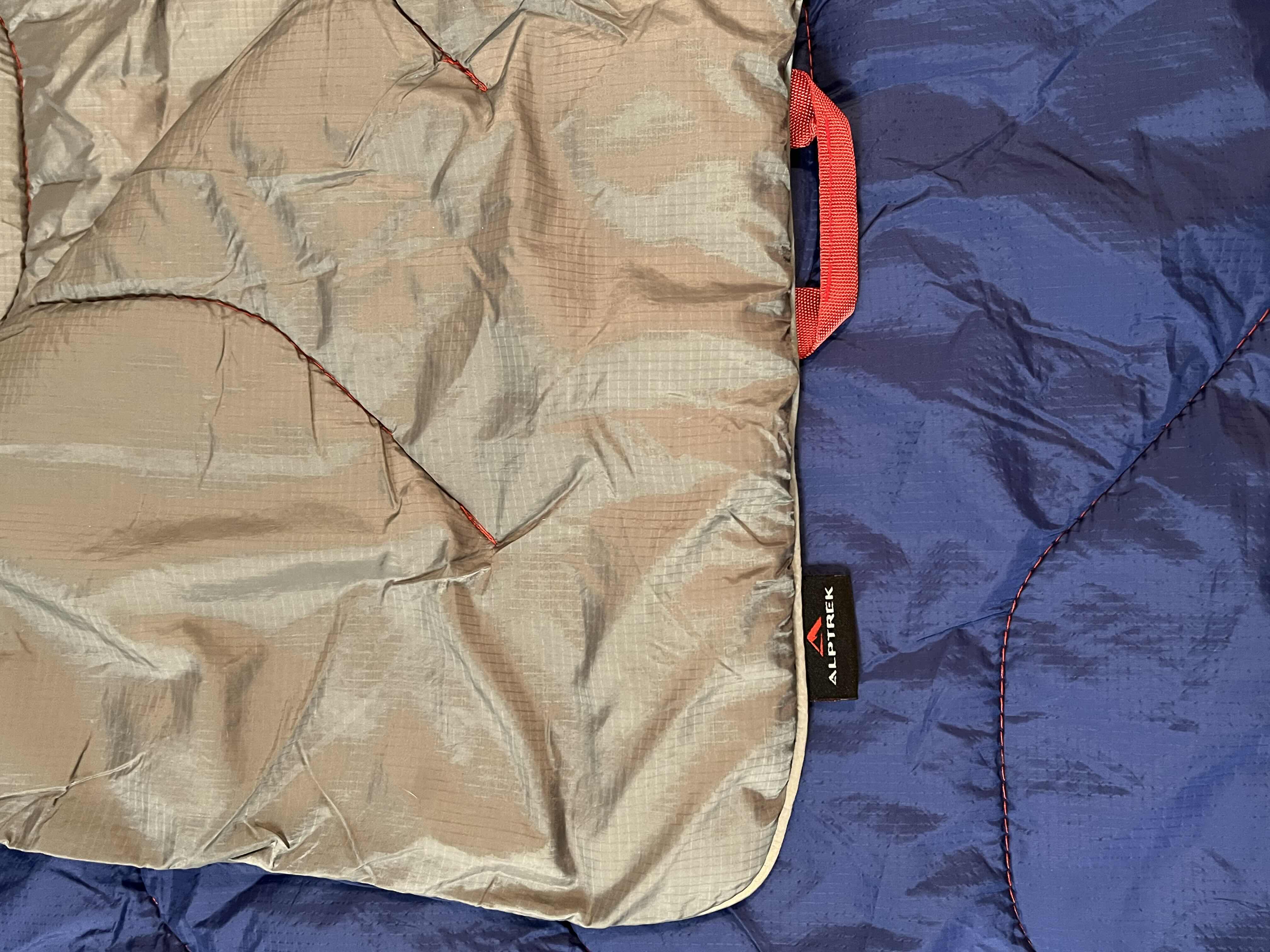 Photo 2 of ALPTREK BLUE WATER RESISTANT CAMPING BLANKET 56” X 68”