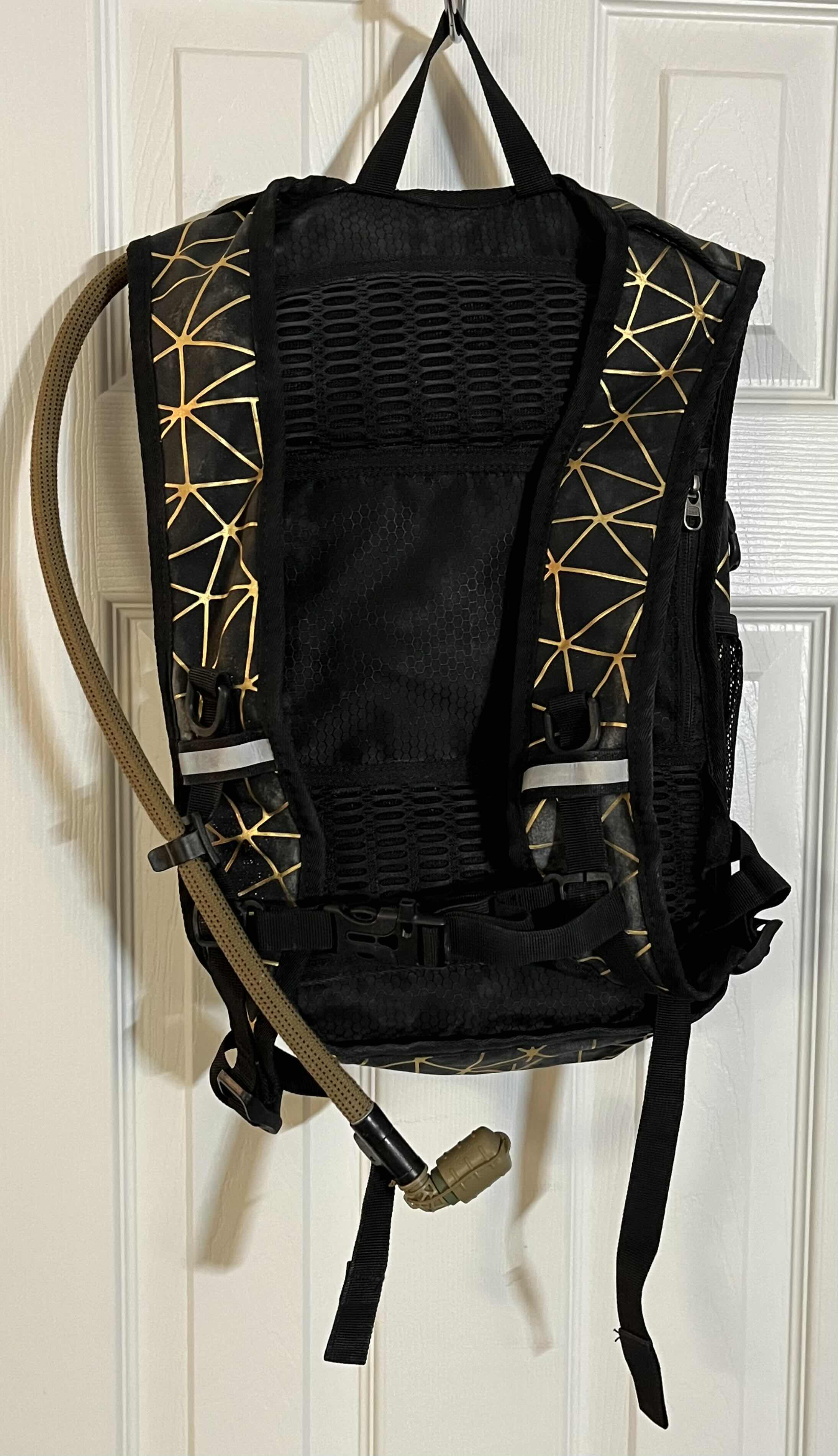 Photo 5 of RAVE RUNNER STYLE BLACK W GOLD & RAINBOW HYDRATION BACKPACK W 3LITER BLADDER