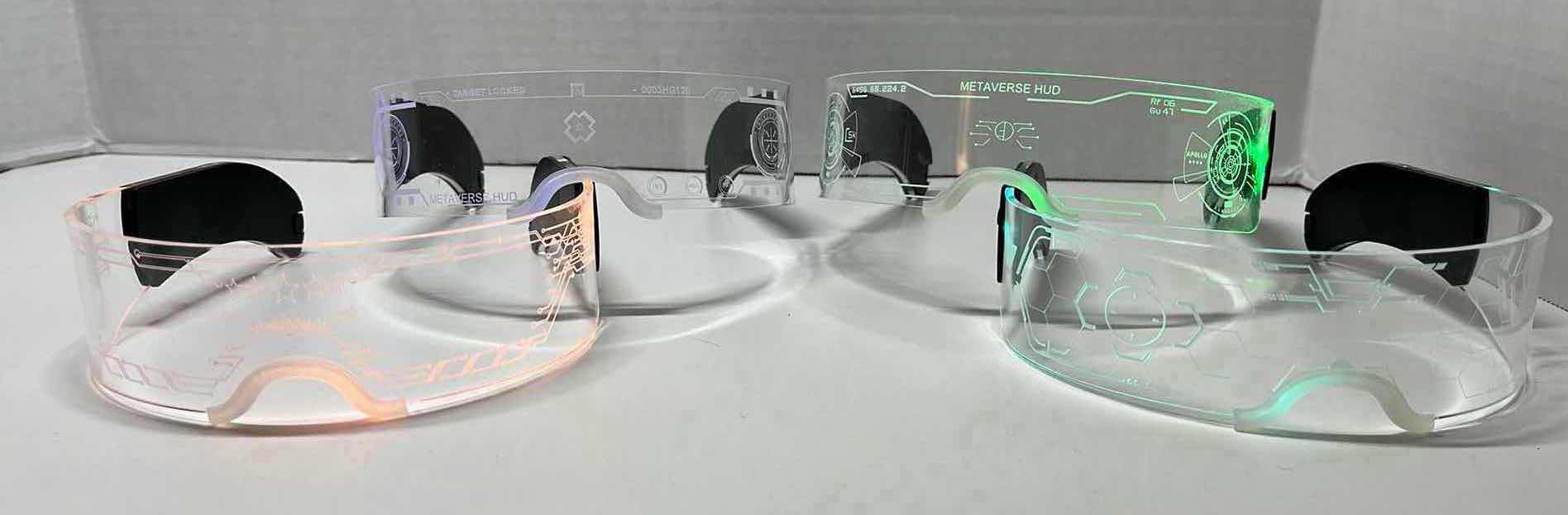 Photo 3 of TOODOO MULTI-COLOR LED LIGHT FEATURE PARTY GLASSES ADULT SIZE 4 PAIRS