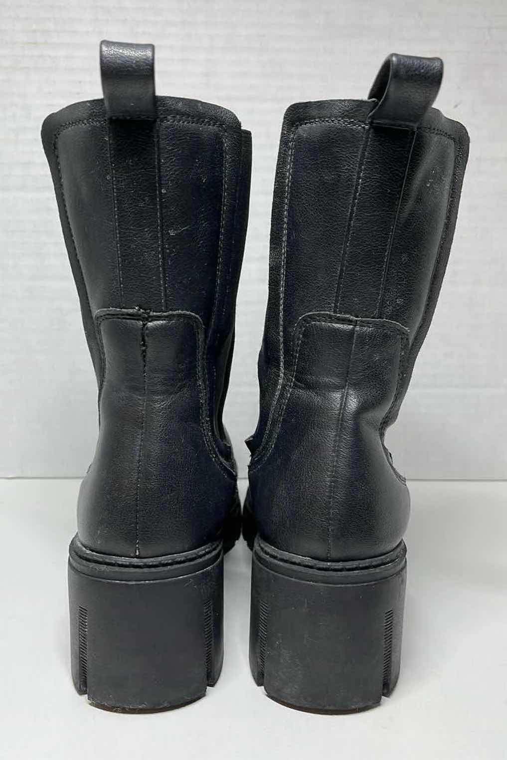 Photo 5 of TINSTREE BLACK LEATHER SLIP ON BOOTS WOMENS SIZE 8