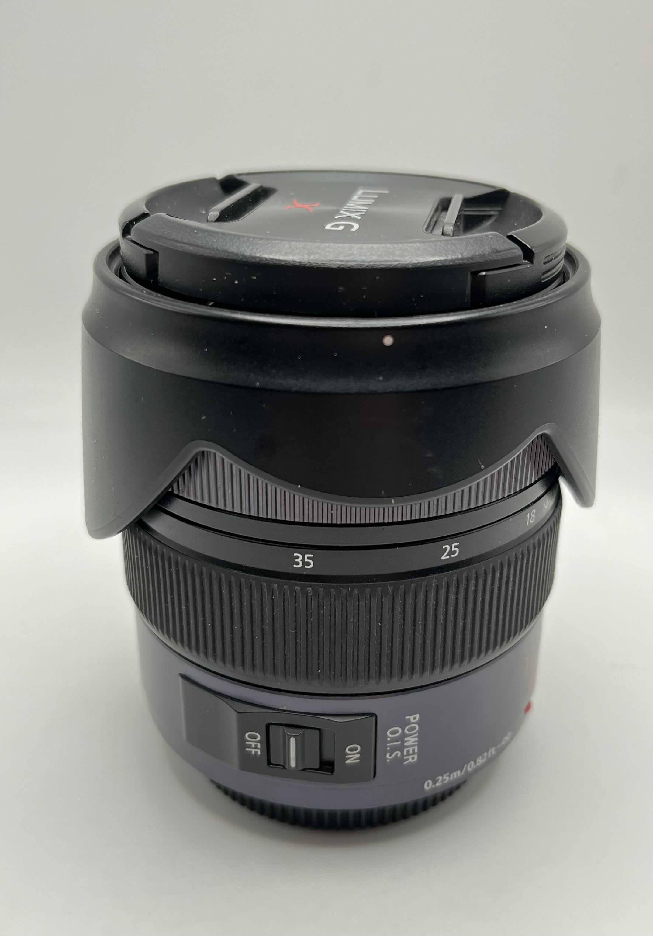 Photo 3 of PANASONIC LUMIX G SERIES VARIO 1:2.8 12/35 ASPH 0.25MM/0.82FT POWER O.I.S LENS H-HS12035 W SOFT CASE