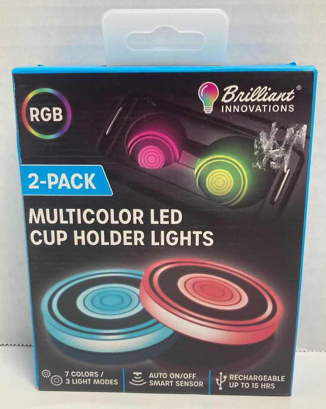 Photo 3 of BYTECH WHEEL LIGHTS, BRILLIANT MULTICOLOR LED CUP HOLDERS & HOOFUN BATTERY OPERATED SYRING LIGHTS