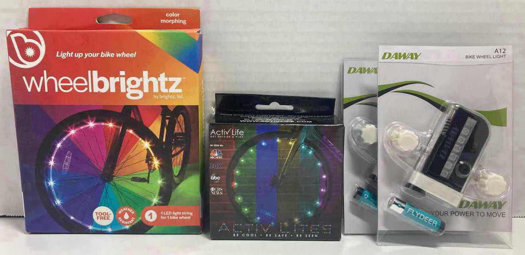 Photo 1 of BE SEEN WHEELBRIGHTZ, ACTIV LIFE ACTIV LITES & DAWAY BIKE WHEEL LIGHT