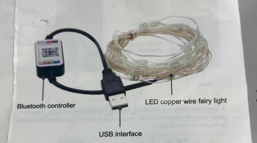 Photo 2 of LED BLE COPPER WIRE USB POWERED BLUETOOTH FAIRY LIGHTS