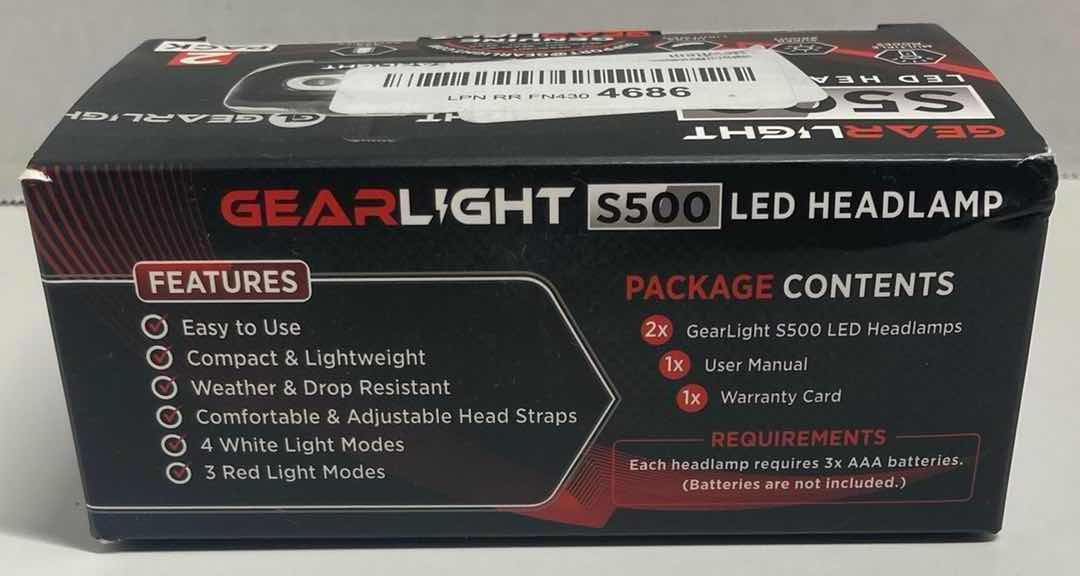 Photo 3 of GEARLIGHT S500 BATTERY OPERATED LED HEADLAMP (2PACK)