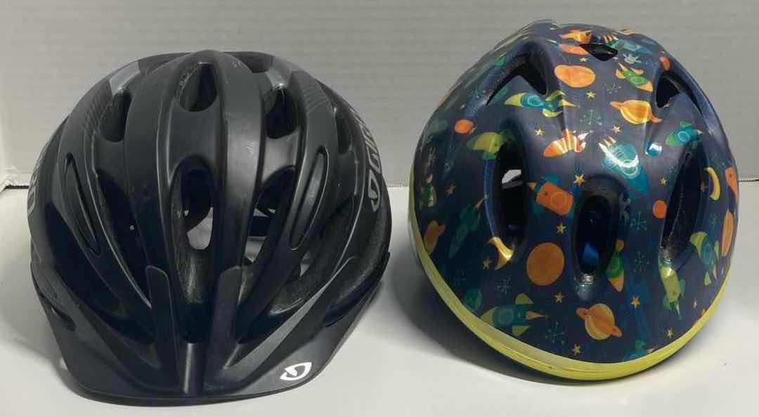 Photo 2 of GIRO MIPS MATTE BLACK ADULT BICYCLE HELMET & SCHWINN CLASSIC GALAXY INFANT BIKE HELMET