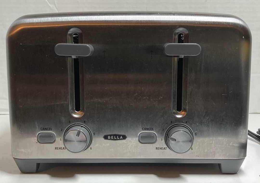 Photo 1 of BELLA STAINLESS STEEL 4-SLICE TOASTER MODEL 31131