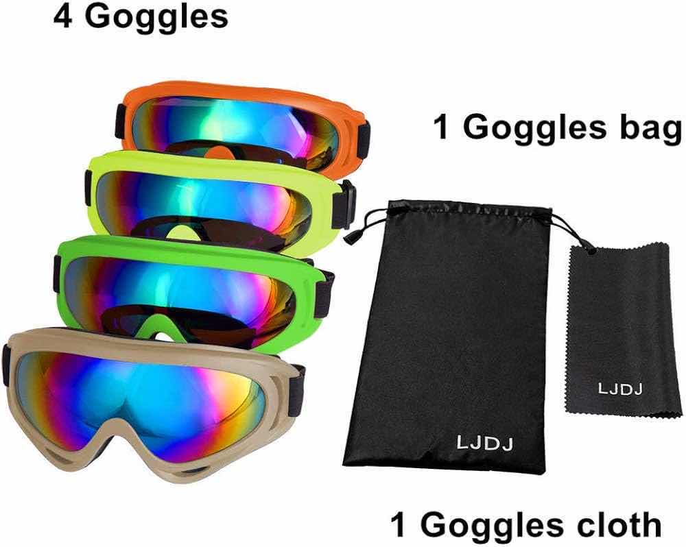 Photo 3 of LJDJ MULTI COLOR SKI GOGGLES 4PK