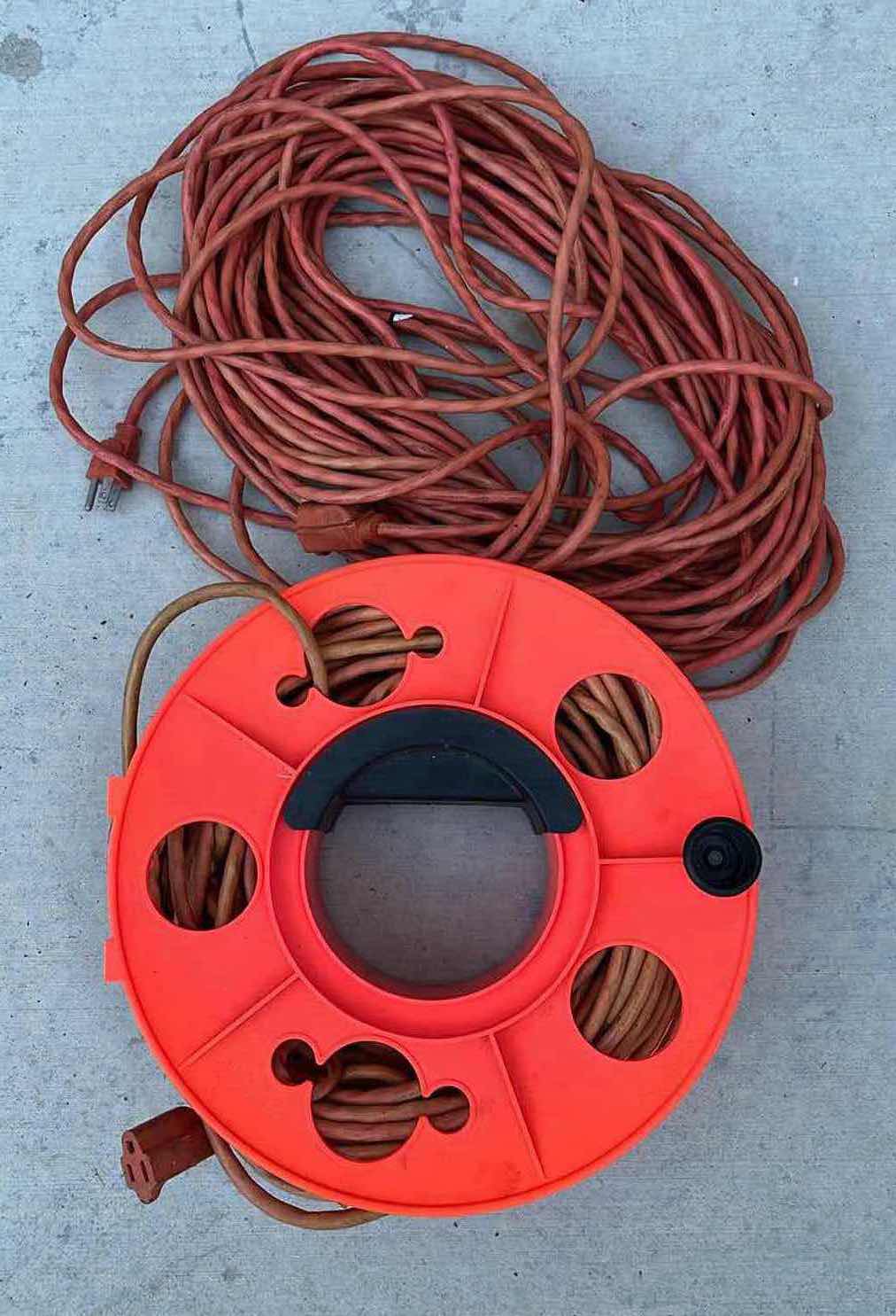 Photo 1 of ORANGE EXTENSION CORD W REEL & ORANGE EXTENSION CORD 50’-100’