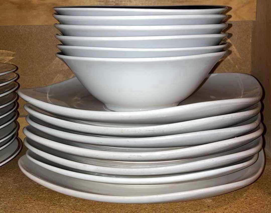 Photo 3 of CONTENTS OF CABINET- CERAMIC PLATES & BOWLS