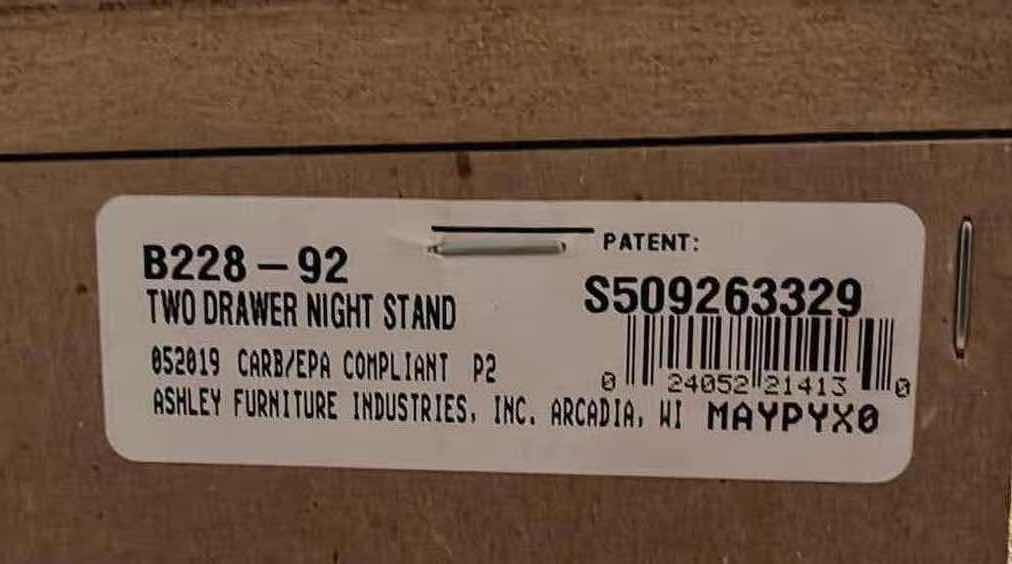 Photo 7 of ASHLEYS BARCHAN 2 DRAWER NIGHTSTAND MODEL B228 - 92