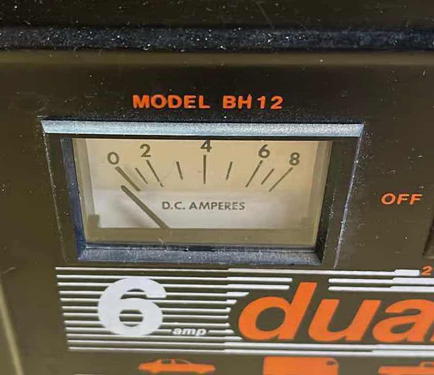 Photo 3 of SCHAUER DUAL RATE 2AMP & 6AMP VEHICLE BATTERY CHARGER MODEL BH12