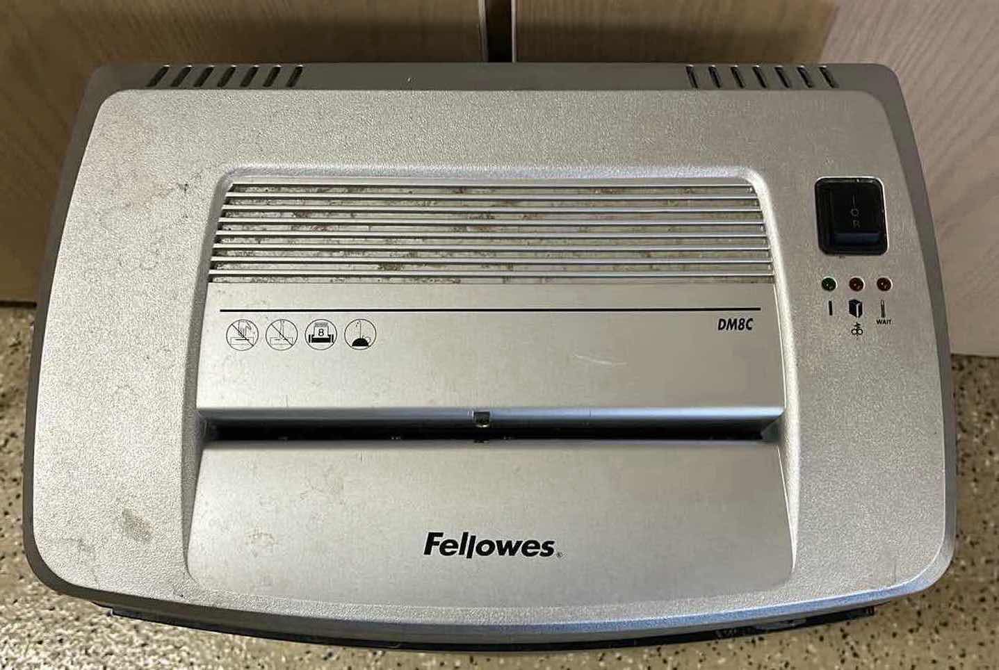 Photo 2 of FELLOWES PAPER SHREDDER MODEL DM8C