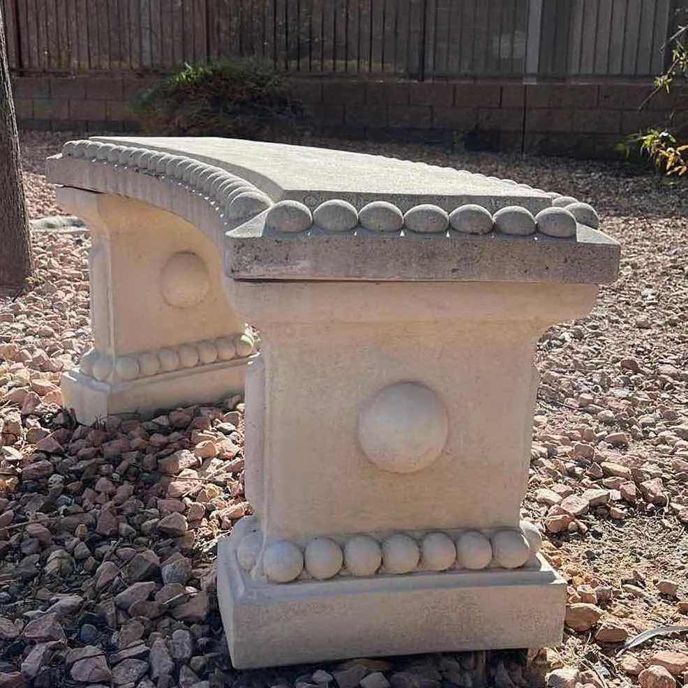 Photo 3 of DECORATIVE STONE BENCH 40” X 14” H17.5”