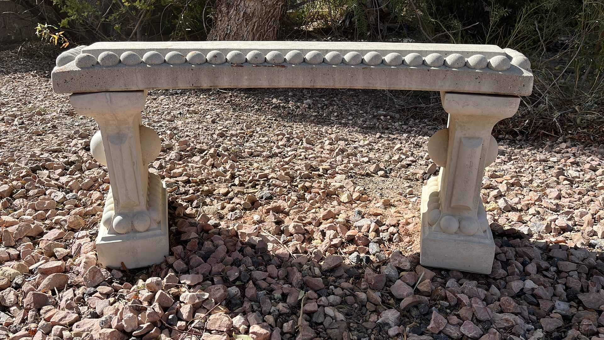 Photo 1 of DECORATIVE STONE BENCH 40” X 14” H17.5”