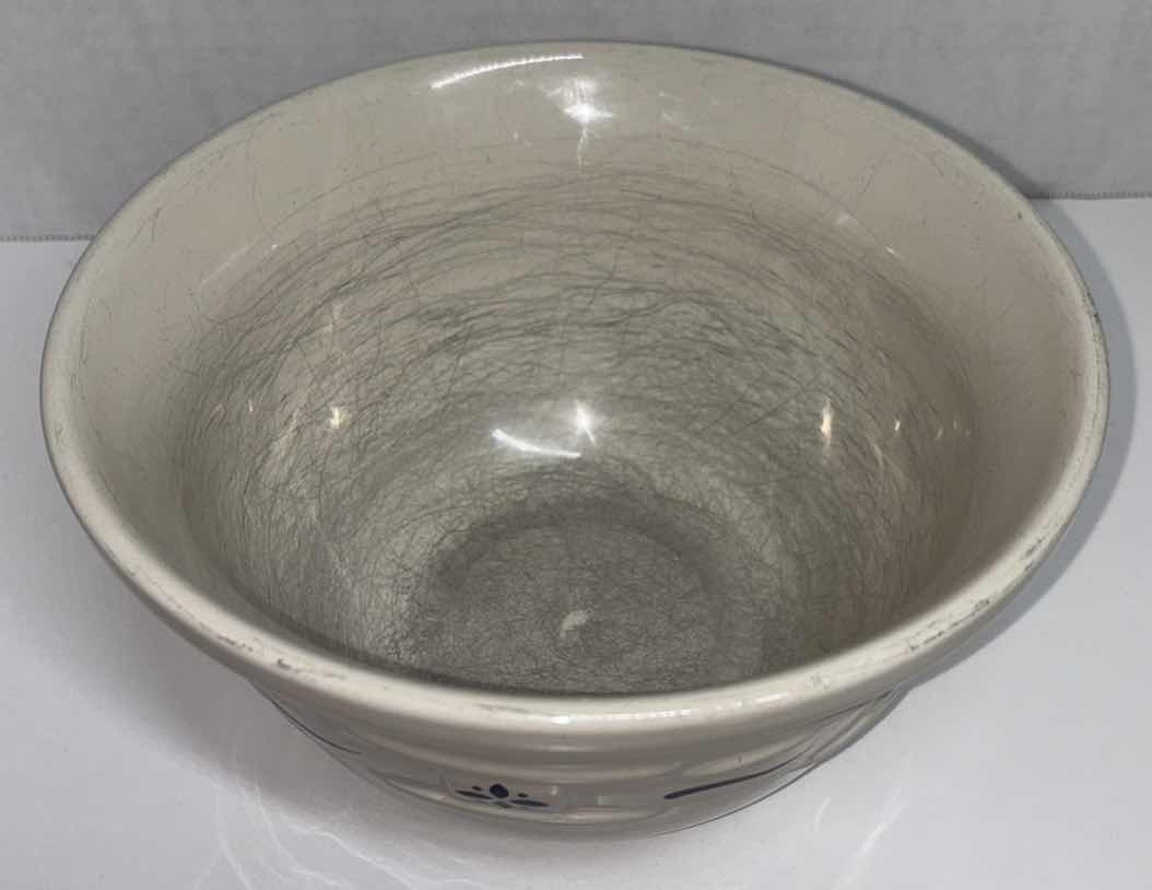 Photo 4 of LONGABERGER POTTERY WOVEN TRADITIONS CLASSIC BLUE 8” MIXING BOWL