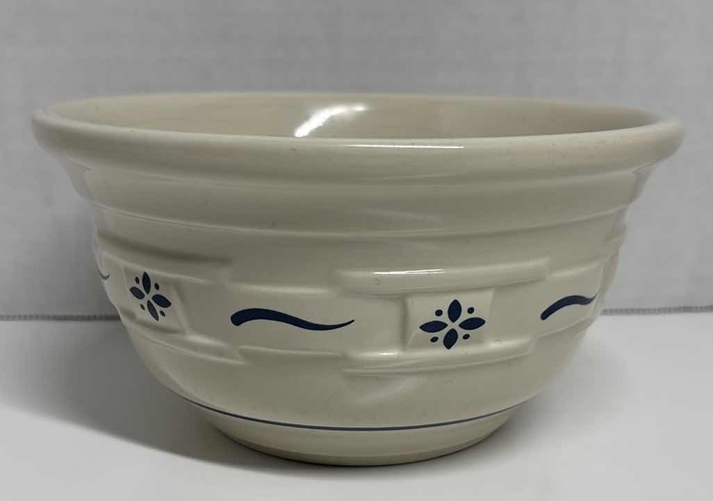 Photo 1 of LONGABERGER POTTERY WOVEN TRADITIONS CLASSIC BLUE 6” MIXING BOWL