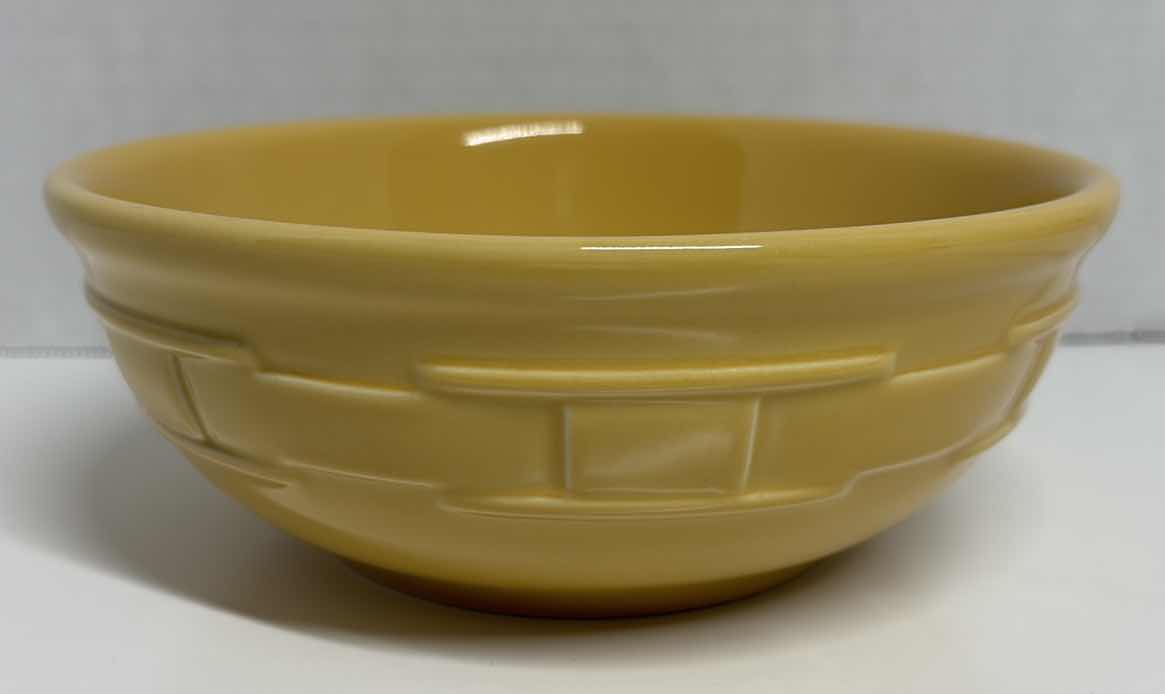 Photo 1 of LONGABERGER POTTERY WOVEN TRADITIONS BUTTERNUT 7” COUPE CEREAL BOWL