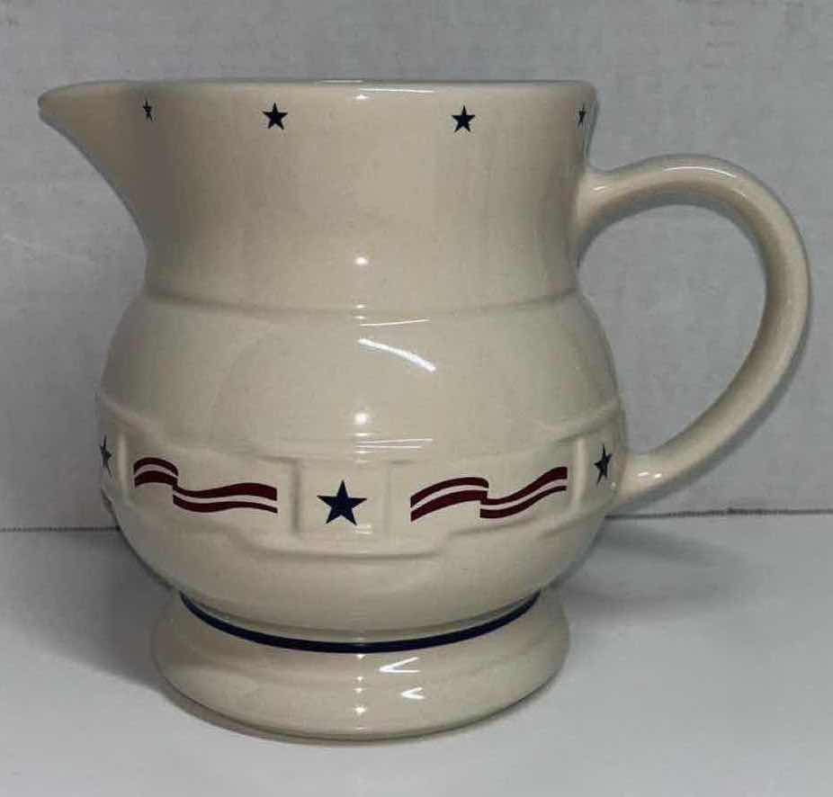 Photo 1 of LONGABERGER ALL AMERICAN 76 OZ PITCHER H7.25”