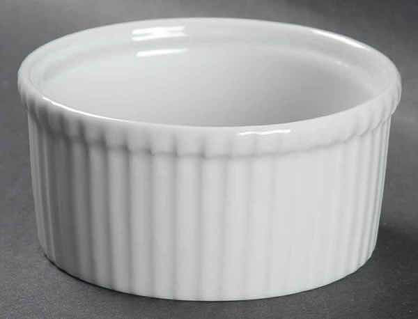 Photo 1 of APILCO PORCELAINE FRANCE CLASSIC WHITEWARE RAMEKIN DISH 3.5” X 1.75” (2 PCS)