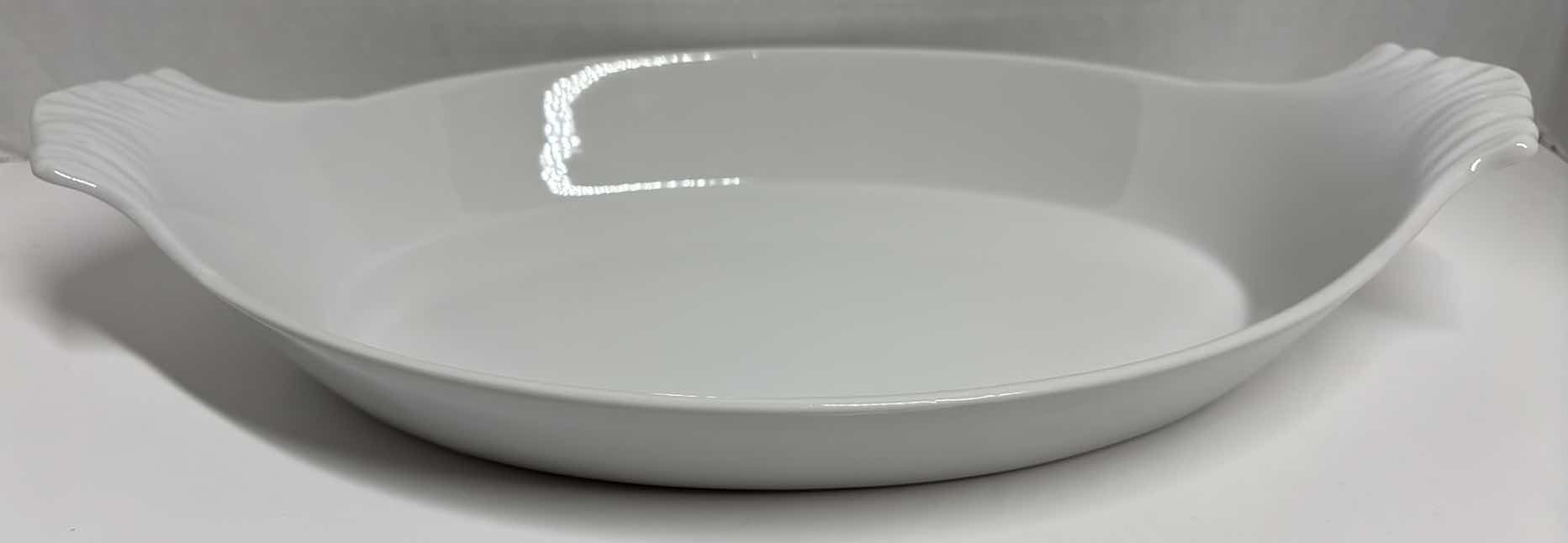 Photo 5 of APILCO PORCELAINE FRANCE CLASSIC WHITEWARE AUGRATIN DISH 8.75” X 16” H2.75”