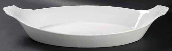 Photo 1 of APILCO PORCELAINE FRANCE CLASSIC WHITEWARE AUGRATIN DISH 8.75” X 16” H2.75”