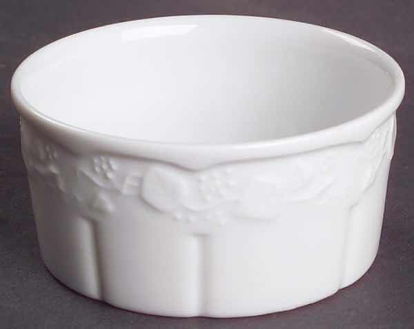 Photo 2 of IVY COLLECTION BY DANSK, SET OF 4 IVY RAMEKINS 3.5” X 1.75” (PORCELAIN)