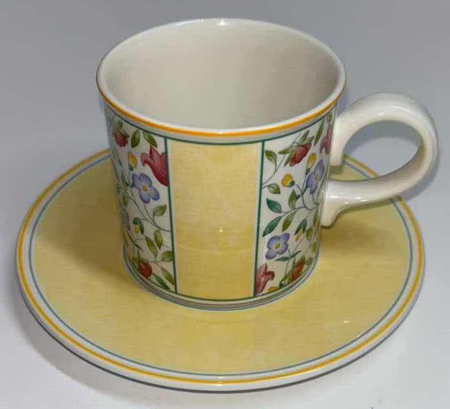 Photo 2 of VILLEROY & BOCH VIRGINIA COLLECTION, 3” X 3” FLAT CUP & 6” SAUCER SET