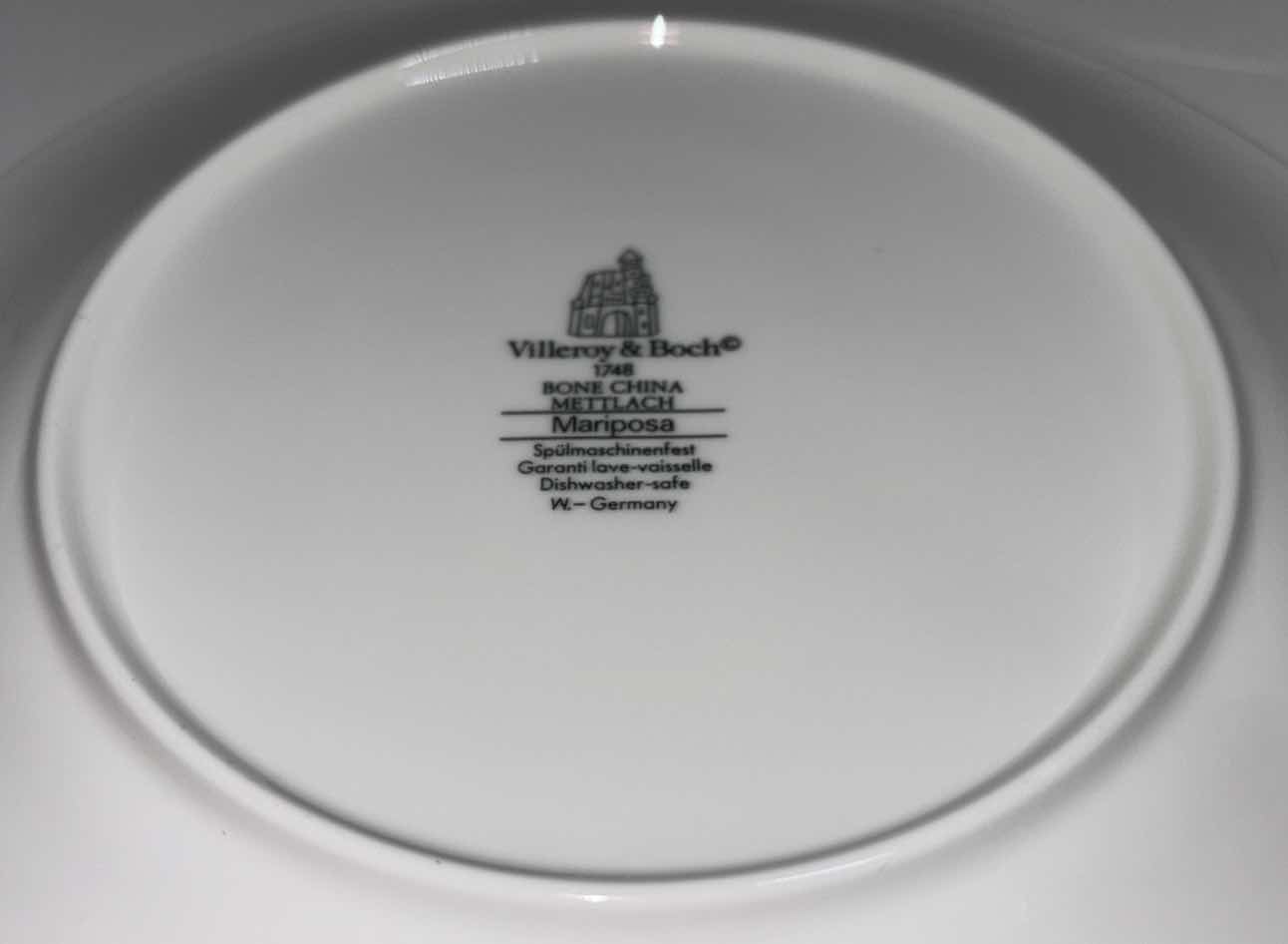 Photo 3 of VILLEROY & BOCH MARIPOSA BONE CHINA COLLECTION, SALAD PLATE 8.25”