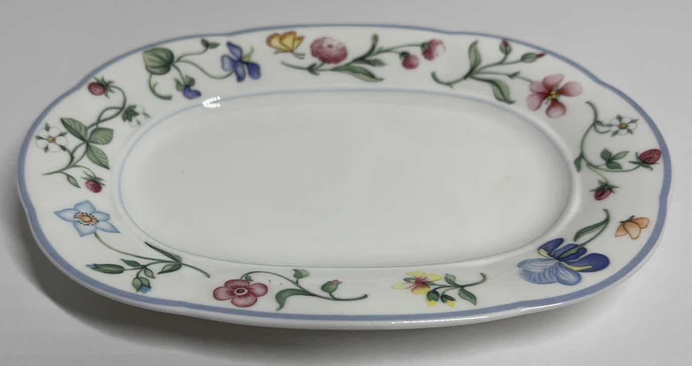 Photo 2 of VILLEROY & BOCH MARIPOSA BONE CHINA COLLECTION, RELISH/GRAVY UNDERPLATE 5.75” X 8.5”