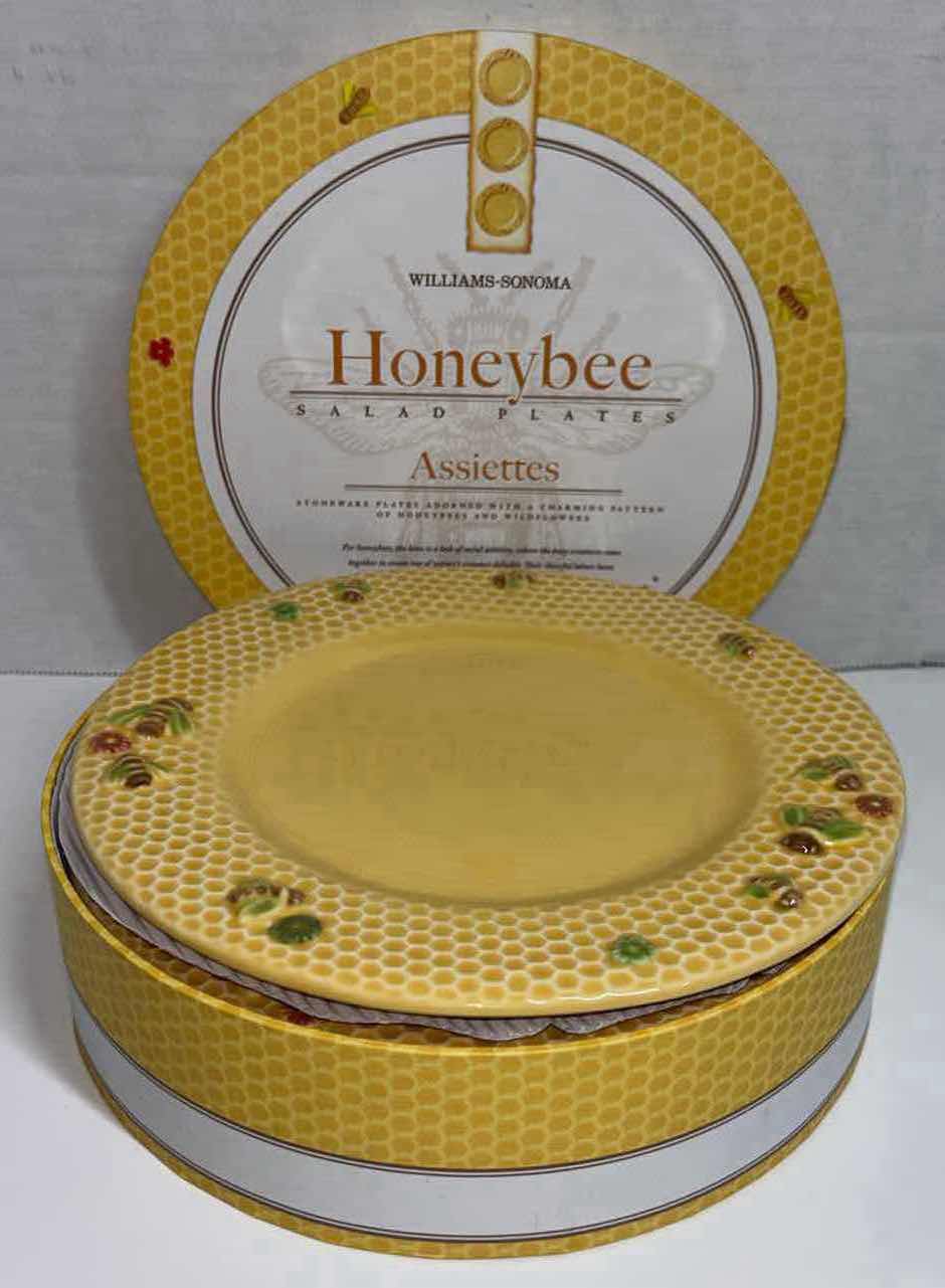 Photo 3 of WILLIAMS-SONOMA HONEYBEE COLLECTION, SET OF 4 SALAD PLATES 8.25”