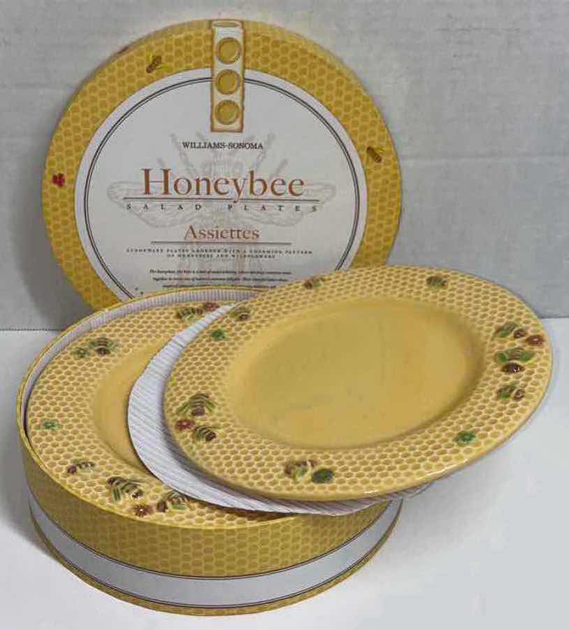 Photo 4 of WILLIAMS-SONOMA HONEYBEE COLLECTION, SET OF 4 SALAD PLATES 8.25”