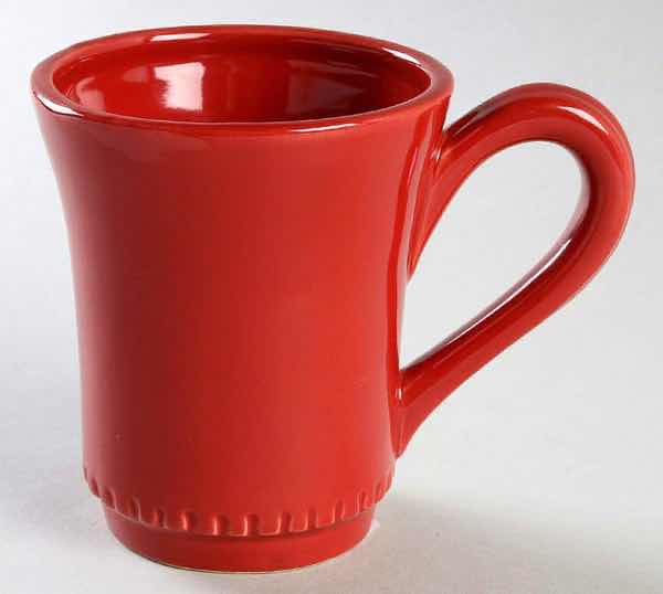 Photo 2 of WILLIAMS-SONOMA RUSTIC HEART COLLECTION, SET OF 2 RED MUGS 3.5” X 4.25”