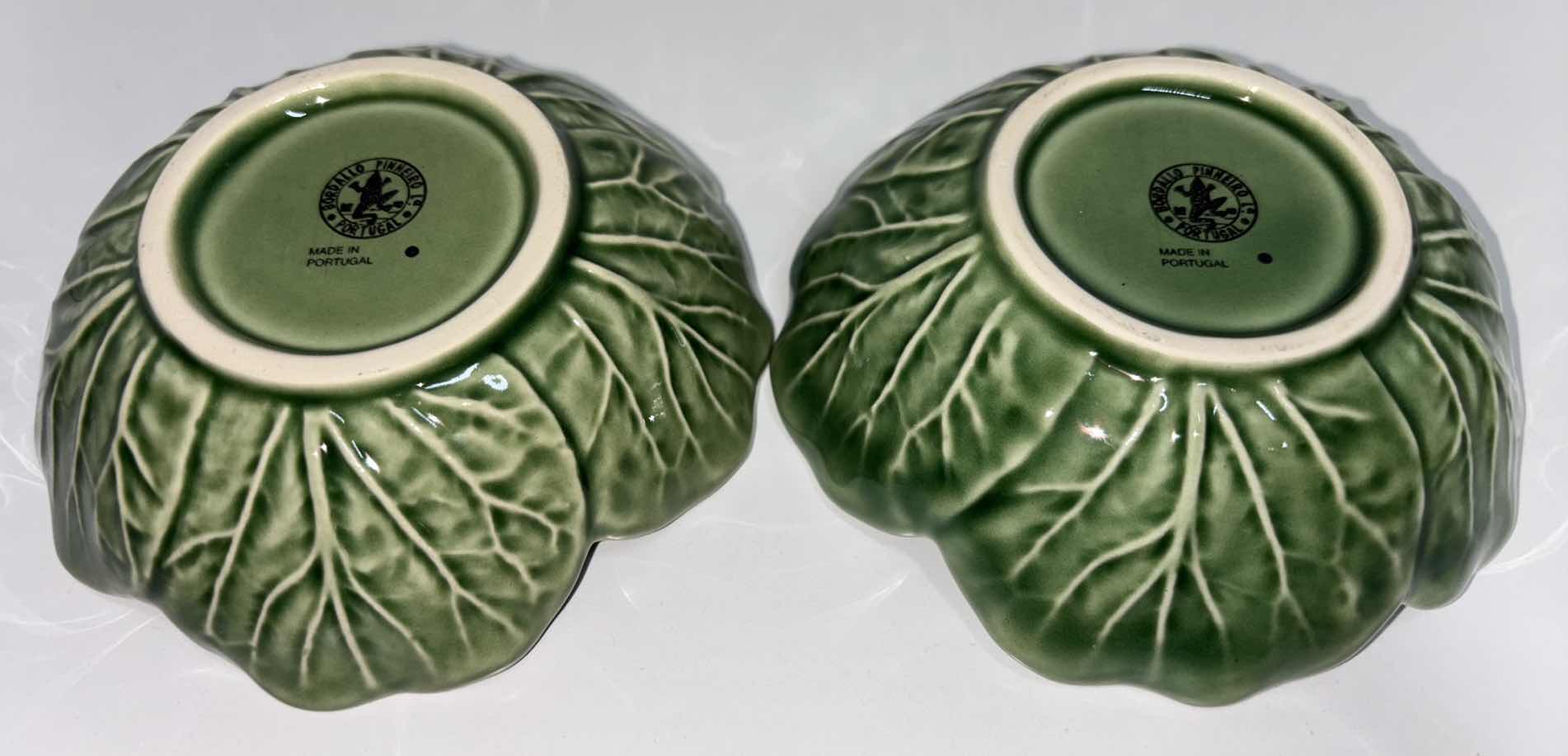 Photo 3 of BORDALLO PINHEIRO CABBAGE GREEN COLLECTION, FRUIT/ DESSERT BOWL 4.75” X 1.5”