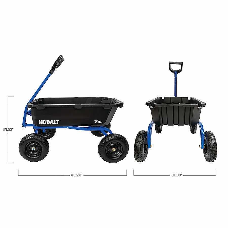 Photo 1 of KOBALT 7.0 CU FT POLY YARD CART