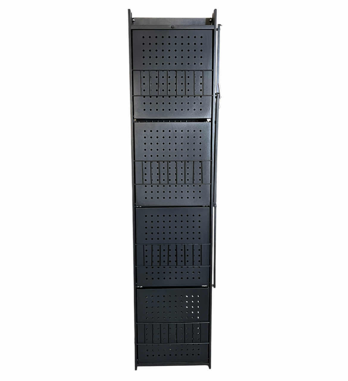 Photo 1 of BLACK METAL FOLDABLE 5 TIER SHELF 28” X 13.5” H61.5”