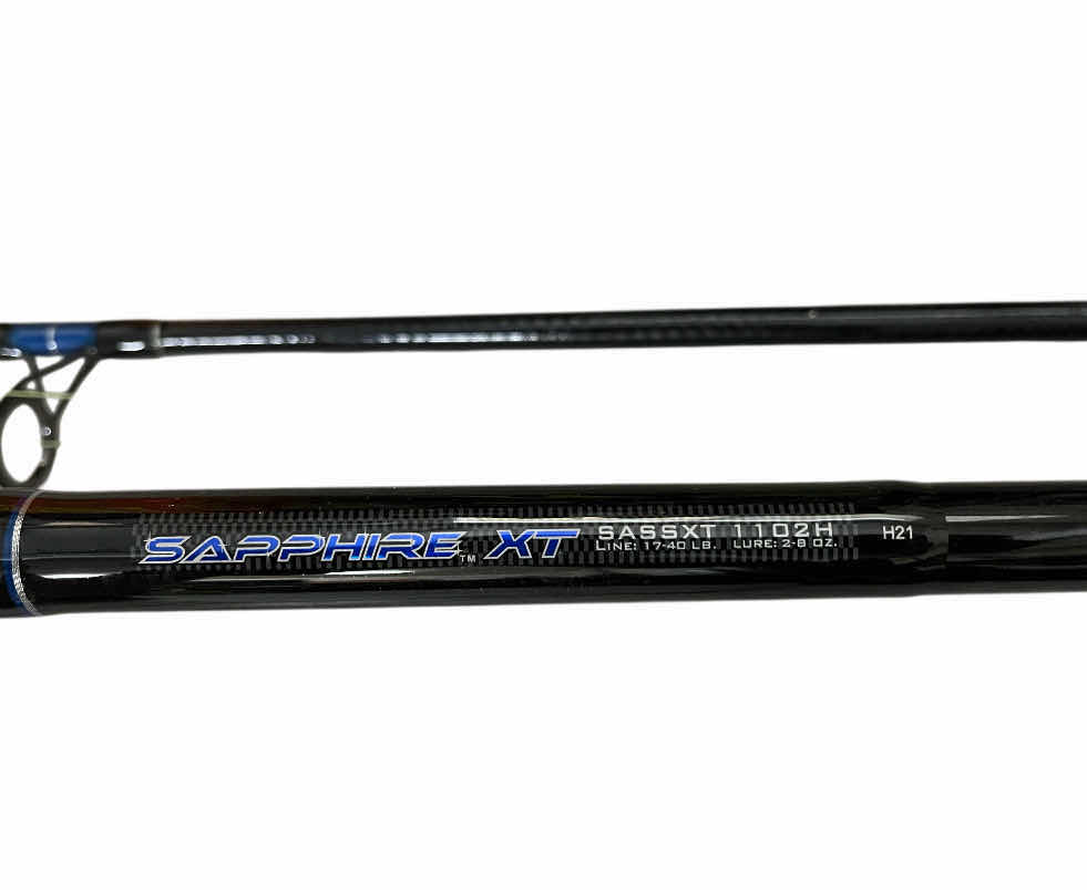 Photo 1 of TSUNAMI SAPPHIRE XT 12’ FISHING POLE MODEL SASSXT 1102H W PENN SUPERLINE SPOOL PURSUIT 3 REEL 8000 HT-100