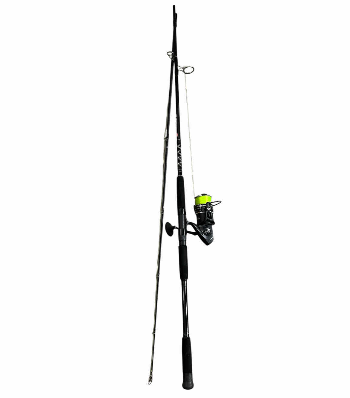 Photo 1 of PENN PURSUIT 3 10’ FISHING POLE W PENN SUPERLINE SPOOL PURSUIT 3 REEL 8000 HT-100