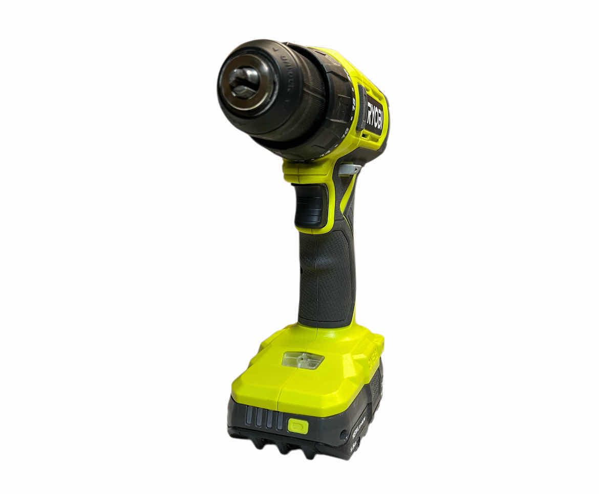 Photo 1 of RYOBI ONE PLUS CORDLESS DRIVER DRILL MODEL PCL206 W BATTERY & BIT SET