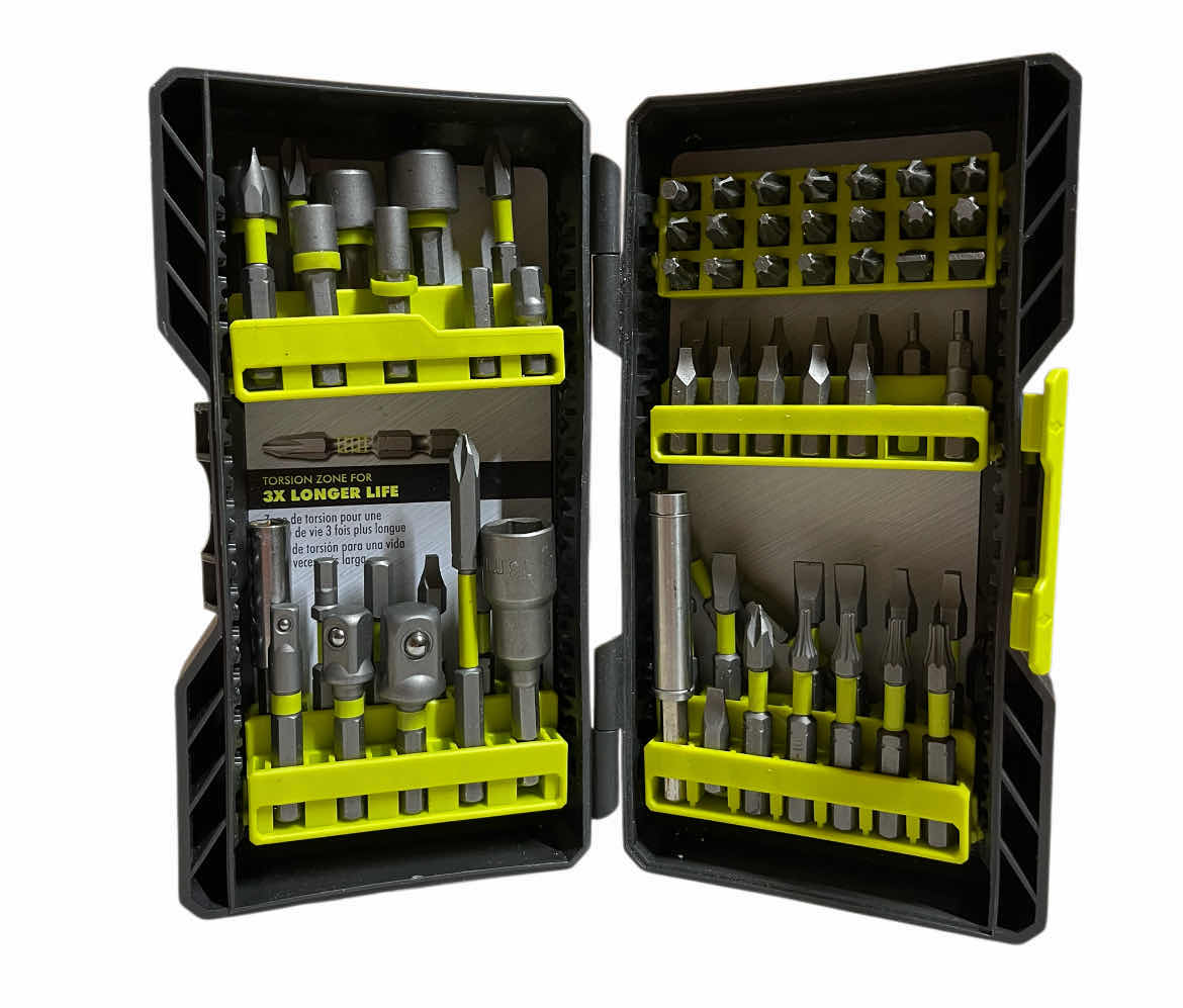 Photo 1 of RYOBI ONE PLUS CORDLESS DRIVER DRILL MODEL PCL235 W BATTERY & BIT SET